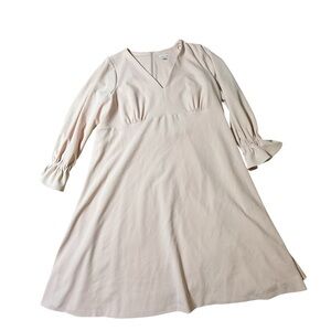 Calvin Klein Women’s Blush Pink Long Sleeve Ruffle Cuff Dress Size 16W